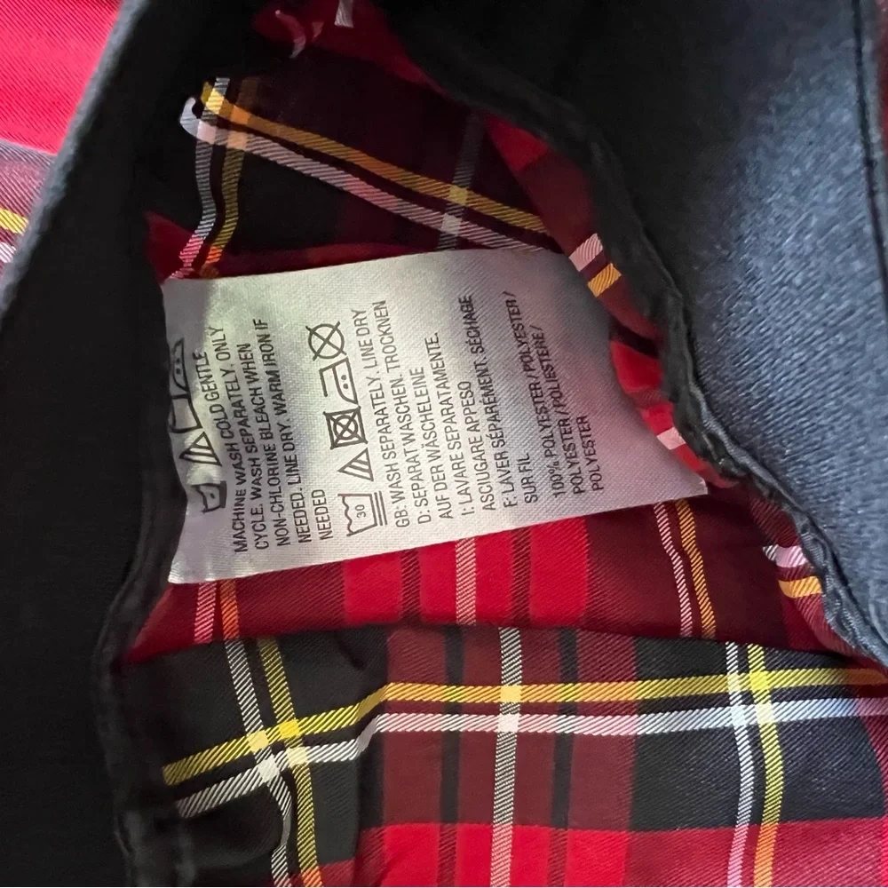 Joan Rivers Vintage Red Tartan Plaid Full Length Holiday Christmas Skirt Medium